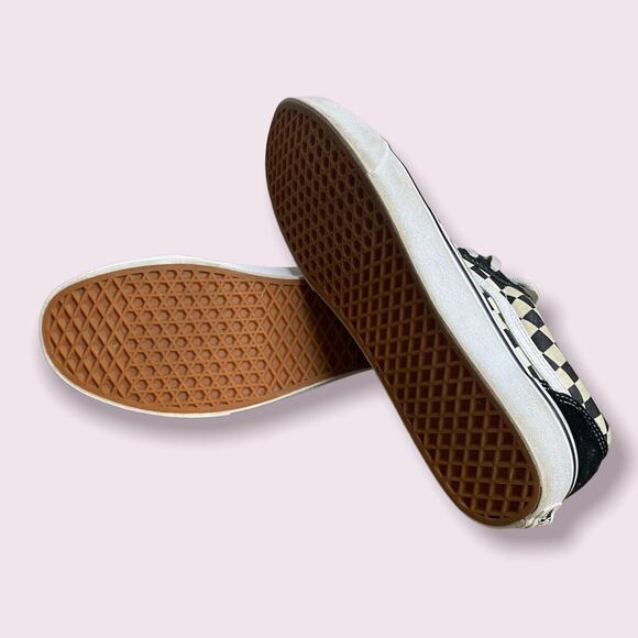 Vans Off the Wall Black Checkered Suede Casual Skate Shoes Mens 13 main image 6